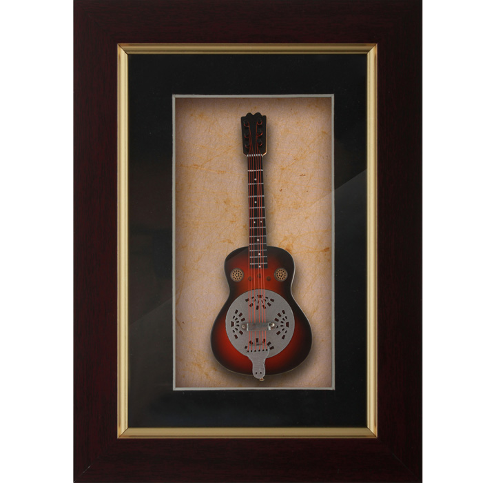 Miniature Black&Red Guitar Decorative frames-